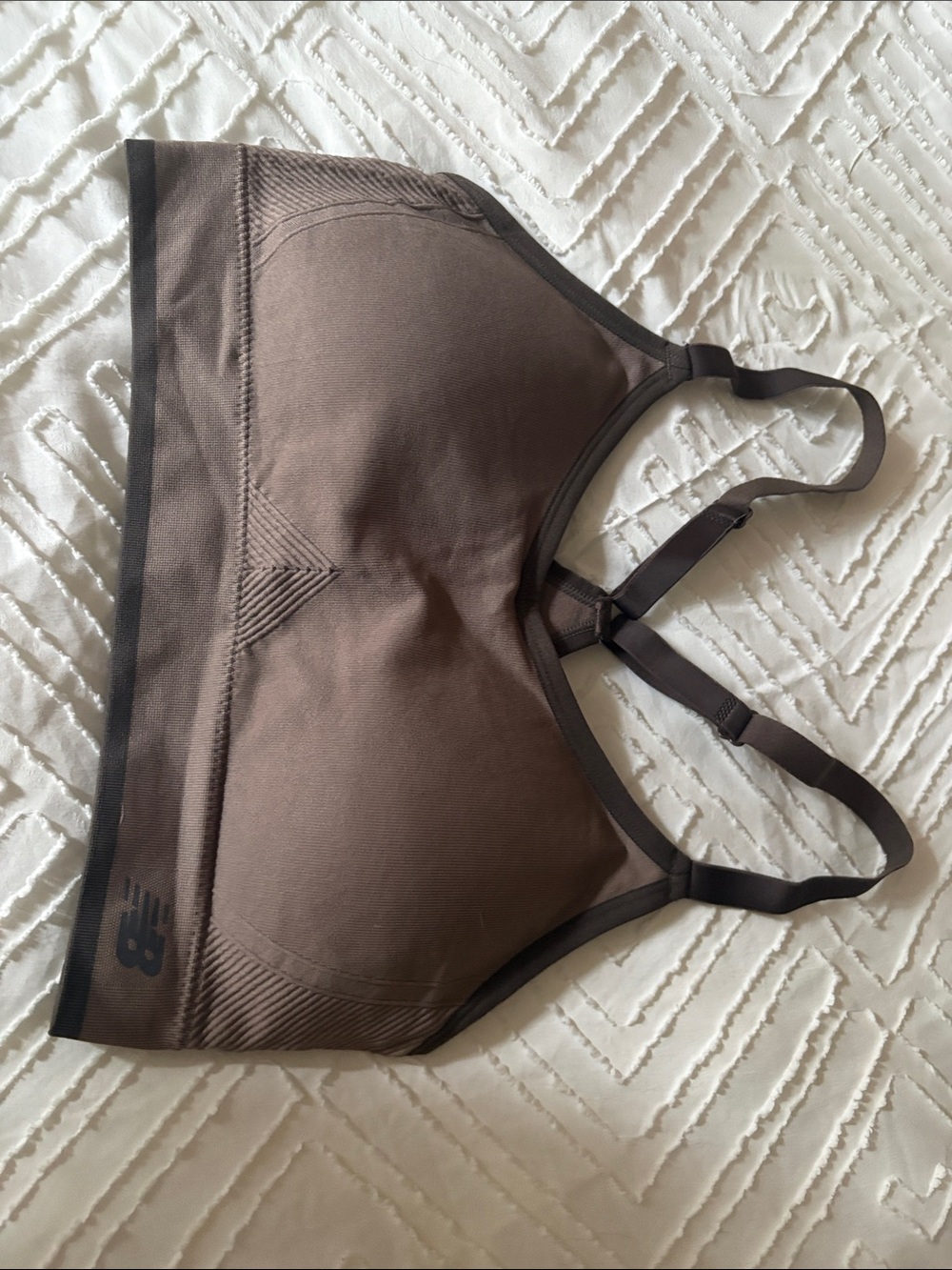 New Balance Chocolate Brown Seamless Sports BraNWOT